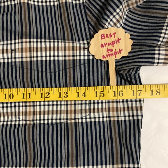 PENDLETON woolen mills plaid buttoned down shirt Size PetiteTaille 100% cotton - Picture 3 of 6